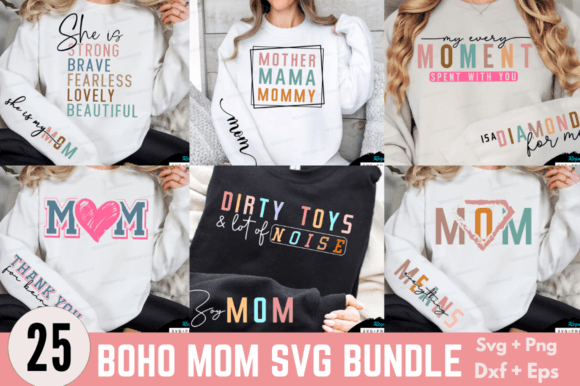 Boho Mom SVG Bundle: A Perfect Mother's Day Gift