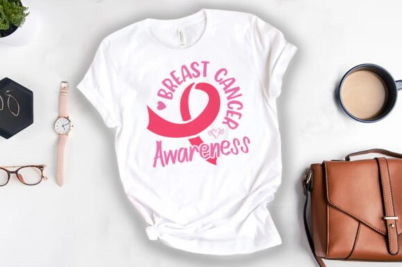 Breast Cancer Awareness T-shirt Embroidery