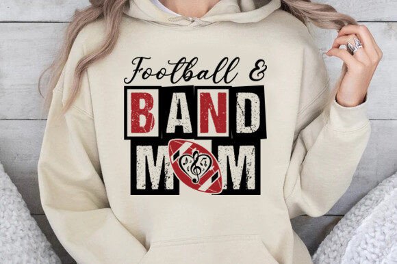 Football and Band Mom Svg: A Versatile Embroidery Design