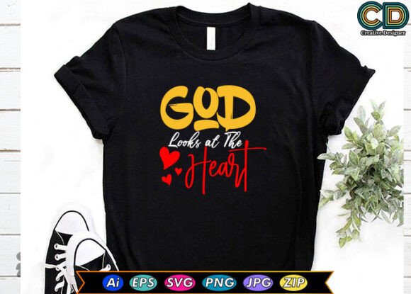 God Looks at the Heart: A Versatile Embroidery Design