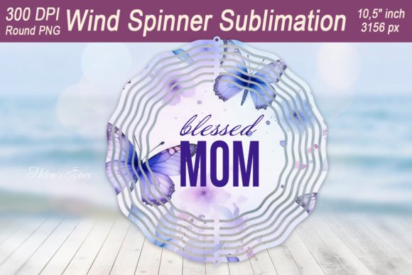 Mother's Day Wind Spinner Designs PNG Review