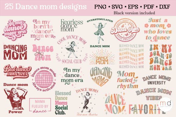 Retro Dance Mom Svg Bundle: A Nostalgic Embroidery Must-Have