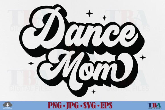 Retro Dancer Mama: A Stylish Embroidery Design