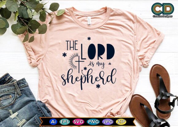 The Lord is My Shepherd: A Versatile Embroidery Design