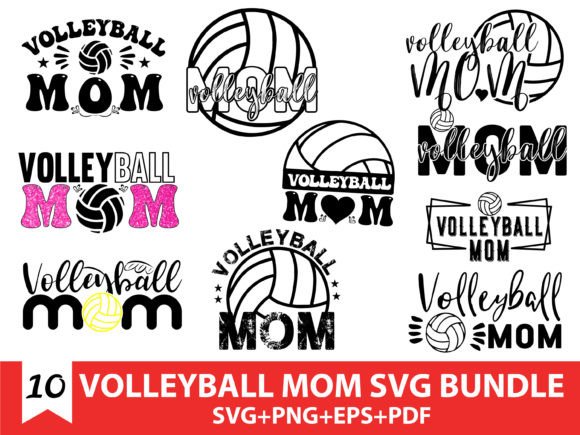 Volleyball Mom SVG Bundle: A Versatile Design for Embroidery